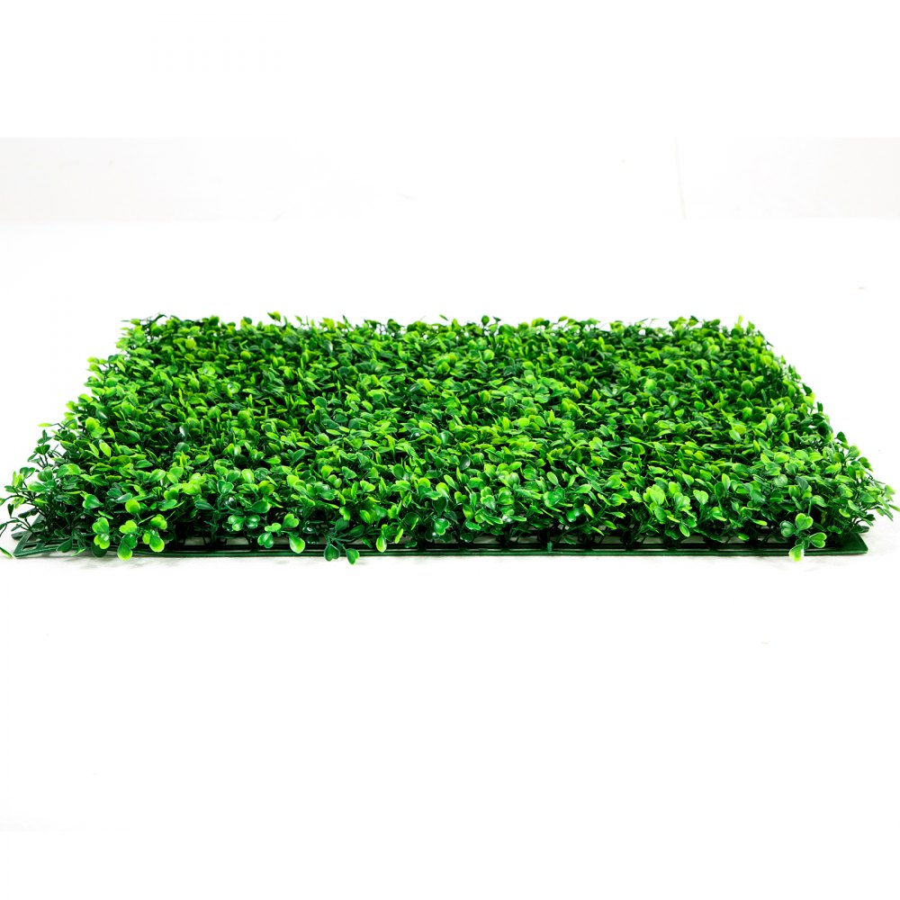 Paneles de boj artificial VEVOR, 20 paneles de boj de 50,8 x 50,8 cm, para setos de pared, césped artificial de polietileno de 4,1 cm, para privacidad y decoración de exteriores, interiores, jardines, cercas y patios.