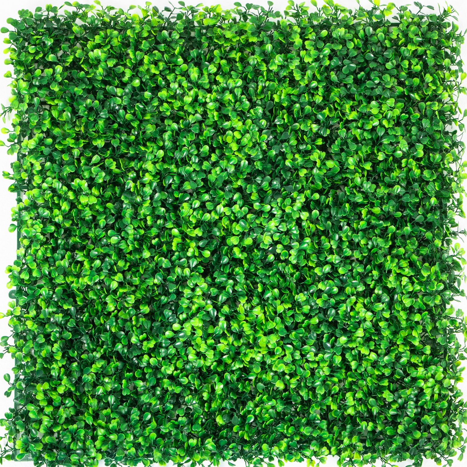 Paneles de boj verde VEVOR con hojas verdes artificiales densas y exuberantes.