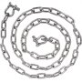 Cadena de ancla VEVOR en disposición espiral con dos grilletes unidos.