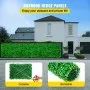 VEVOR Panel de boj artificial UV, 4 piezas, seto de boj, césped artificial, fondo de pared, 61 x 40 cm, césped verde, seto falso para decoración, valla de privacidad, interior, exterior, jardín, patio.