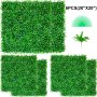 Panel de boj artificial VEVOR de 6 piezas (20&quot; x 20&quot;) con plantas decorativas.