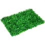 Panel de boj artificial verde VEVOR con follaje denso, perfecto para la decoración del hogar.