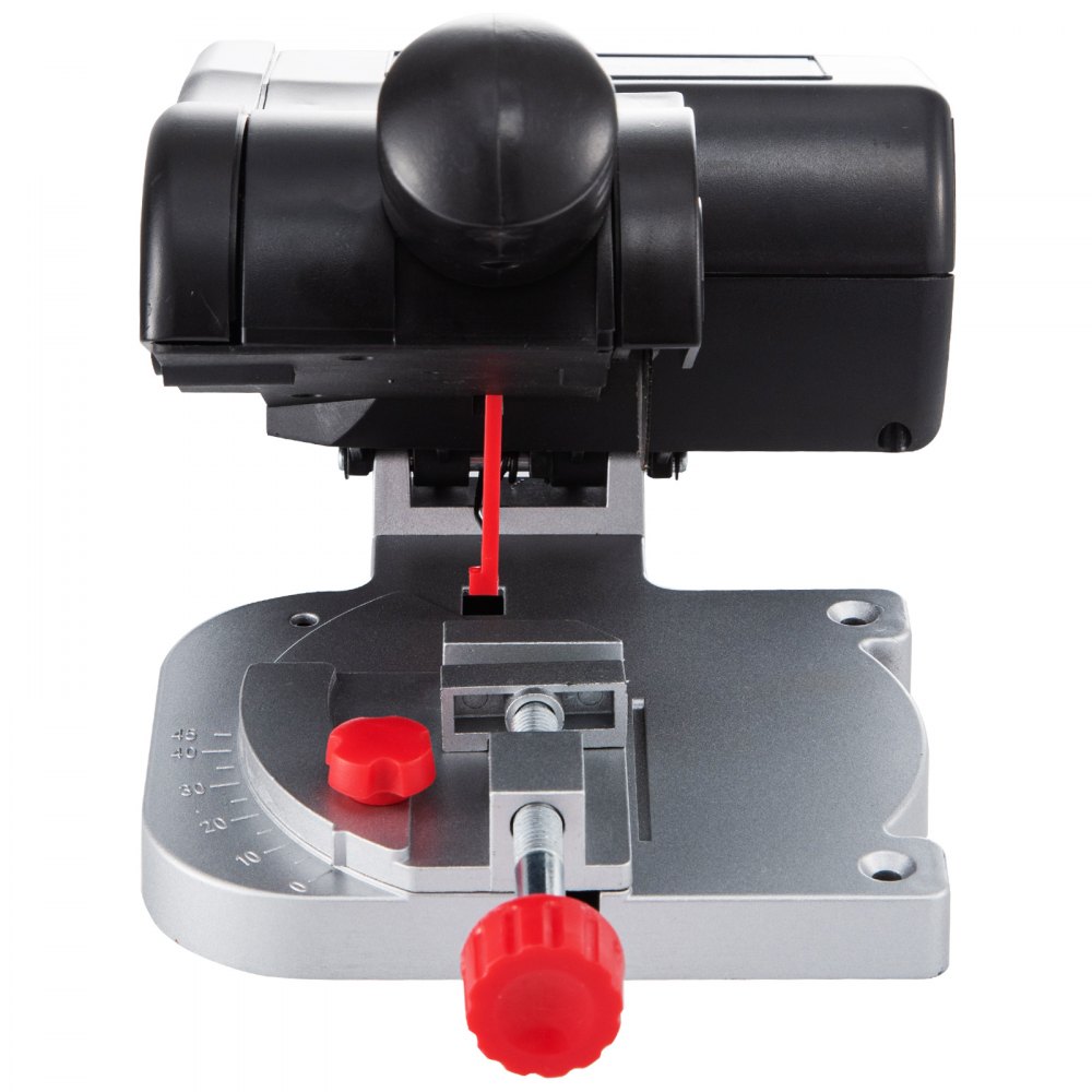 Sierra ingletadora de mesa VEVOR Mini, dos hojas de 2-5/16" de acero y resina con profundidad de corte de 1/2" y 0-45° para cobre, aluminio, madera y zinc en manualidades