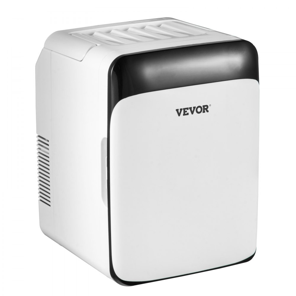 Tuspuzz Mini Nevera Pequeña Portátil 220 V/12 V 48 W 10 L Mini Refrigerador 26 x 25 x 35 cm Mini-Frigorífico Portátil Negro con Función de Frío y Calor para Maquillaje Cuidado la Piel Material ABS