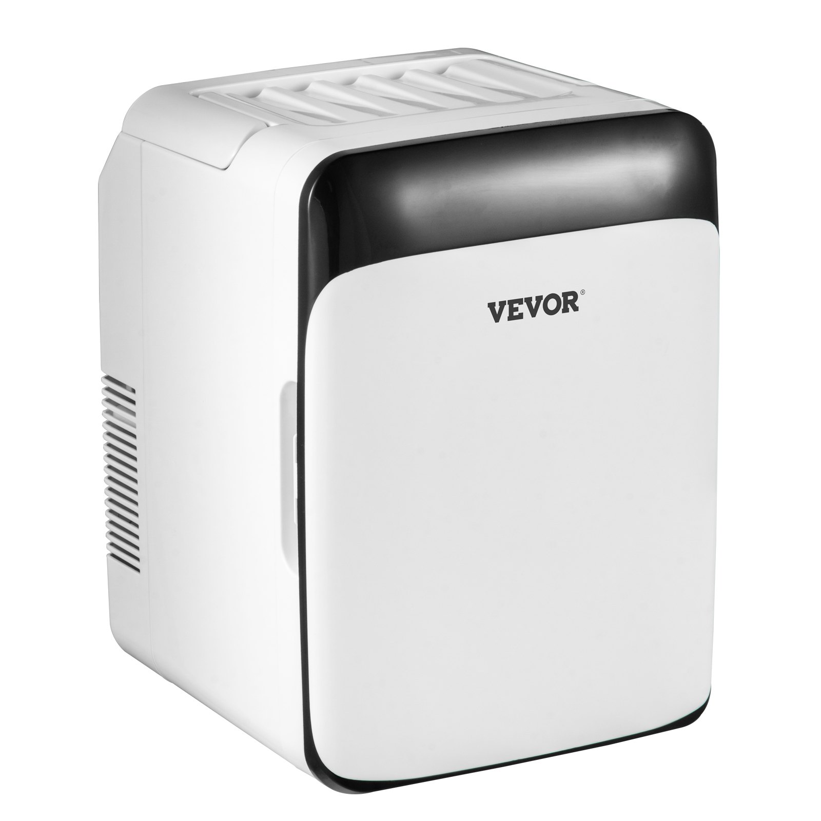 Tuspuzz Mini Nevera Pequeña Portátil 220 V/12 V 48 W 10 L Mini Refrigerador 26 x 25 x 35 cm Mini-Frigorífico Portátil Negro con Función de Frío y Calor para Maquillaje Cuidado la Piel Material ABS