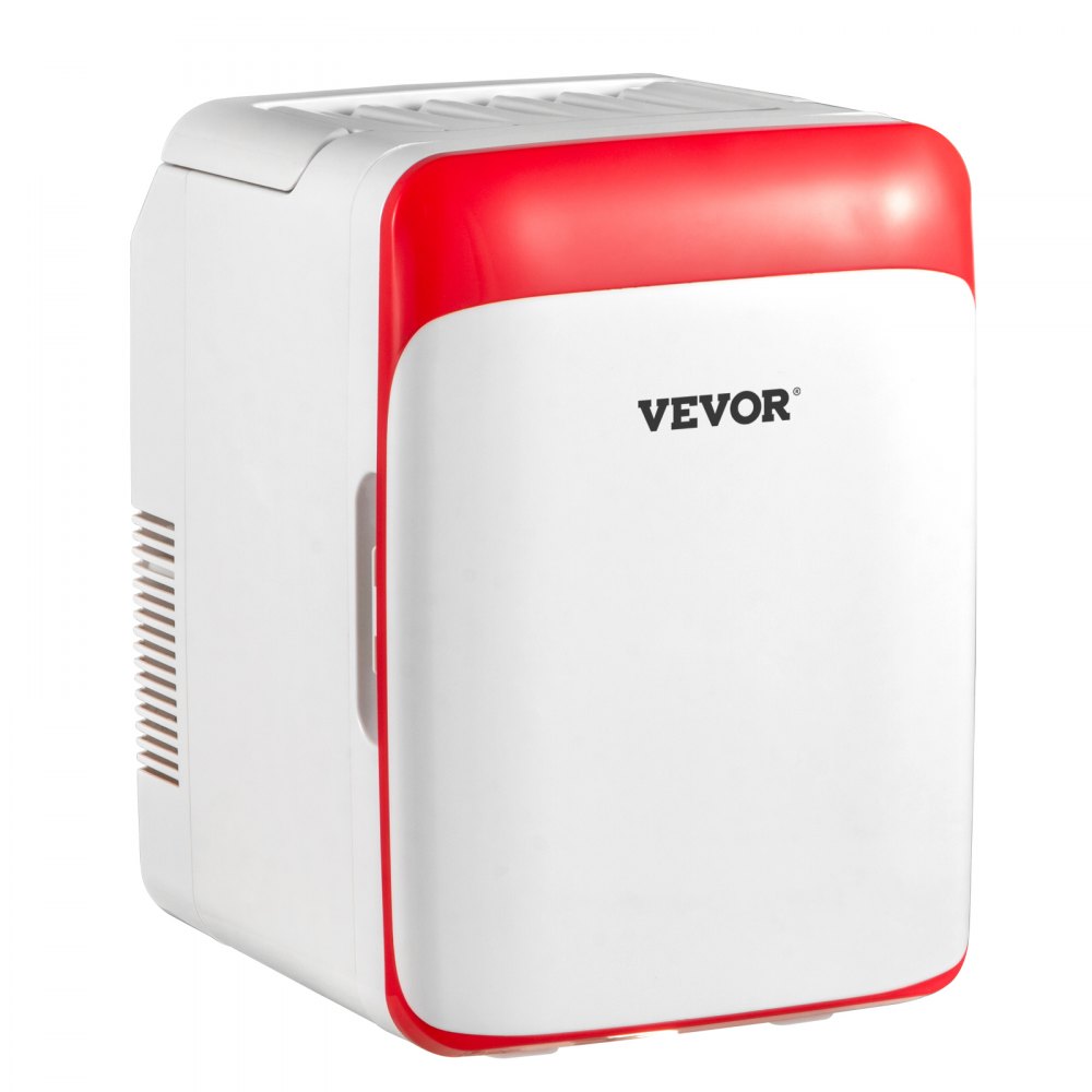 Tuspuzz 10L Mini Nevera Pequeña Portátil 26,5 x 25 x 35 cm Mini Refrigerador 220 V/12 V 48 W Mini-Frigorífico Portátil Rosa con Función de Frío y Calor para Maquillaje Cuidado la Piel Material ABS
