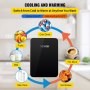 Tuspuzz Mini Nevera Pequeña Portátil 110V/12V 48W 10L Mini Refrigerador Compacto 26x25x35cm Mini-Frigorífico Portátil Negro con Función de Frío y Calor para Maquillaje Cuidado la Piel Material ABS