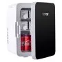 Tuspuzz Mini Nevera Pequeña Portátil 110V/12V 48W 10L Mini Refrigerador Compacto 26x25x35cm Mini-Frigorífico Portátil Negro con Función de Frío y Calor para Maquillaje Cuidado la Piel Material ABS