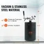 Sistema de grifo para growler de cerveza VEVOR, mini barril de 5 L y 170 oz, growler de cerveza presurizado de acero inoxidable 304, growler de barril con indicador de presión, grifo regulador de CO2 y aro antifugas para cerveza de barril, cerveza artesanal.
