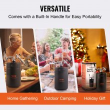 VEVOR Beer Growler Tap System, 170Oz 5L Mini Keg, 304 Steel Pressurized Beer Growler, Keg Growler con pantalla de presión, grifo regulador de CO2, anillo a prueba de fugas para draft, Homebrew, cerveza artesanal