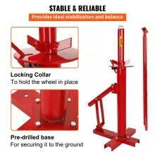 VEVOR Cambiador de neumáticos manual, herramienta de montaje portátil para destalonador de mano para neumáticos de 8 a 16 pulgadas, compatible con remolque de camión de coche, máquina de montaje de neumáticos para el hogar, garaje, pequeña tienda de automóviles