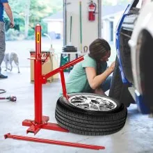 VEVOR Cambiador de neumáticos manual, herramienta de montaje portátil para destalonador de mano para neumáticos de 8 a 16 pulgadas, compatible con remolque de camión de coche, máquina de montaje de neumáticos para el hogar, garaje, pequeña tienda de automóviles