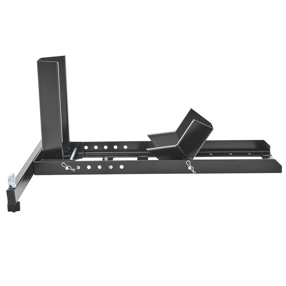Calzo vertical para rueda de motocicleta VEVOR, capacidad de 827 kg, soporte de acero resistente para rueda delantera de motocicleta con 6 orificios ajustables, para motocicletas todoterreno de 38 a 56 cm (15 a 22 pulgadas) y motocicletas estándar.