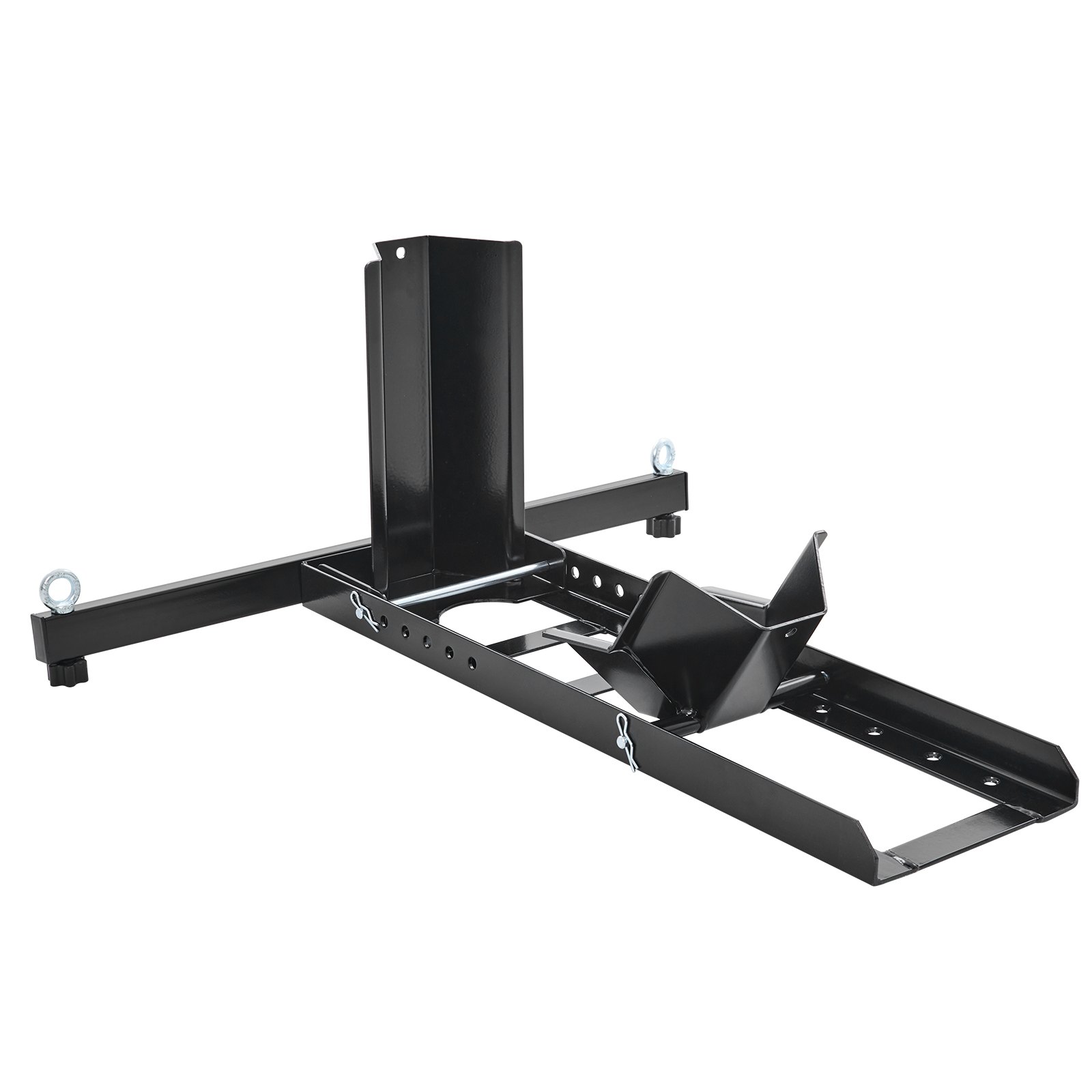 VEVOR Calzo para rueda de motocicleta vertical, capacidad de 1800 libras, soporte para rueda delantera de motocicleta de acero resistente con 6 orificios ajustables, para motocicletas todoterreno de 15 a 22 pulgadas, motocicletas estándar