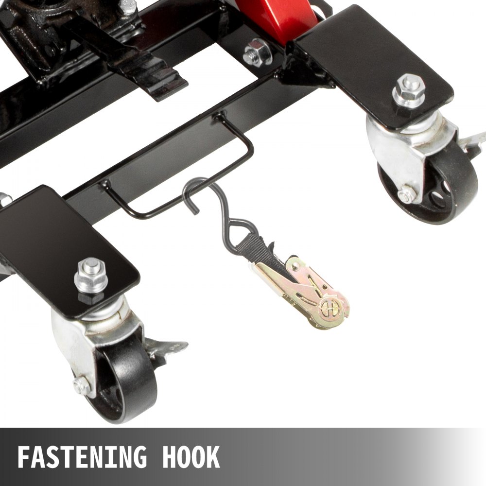 Gato hidráulico de tijera para motocicleta VEVOR con capacidad de carga de 1700 libras, mesa elevadora portátil para motocicleta, gato elevador ajustable para motocicleta, soporte de elevación para motocicleta imprescindible en el garaje (1700 libras, negro y rojo)
