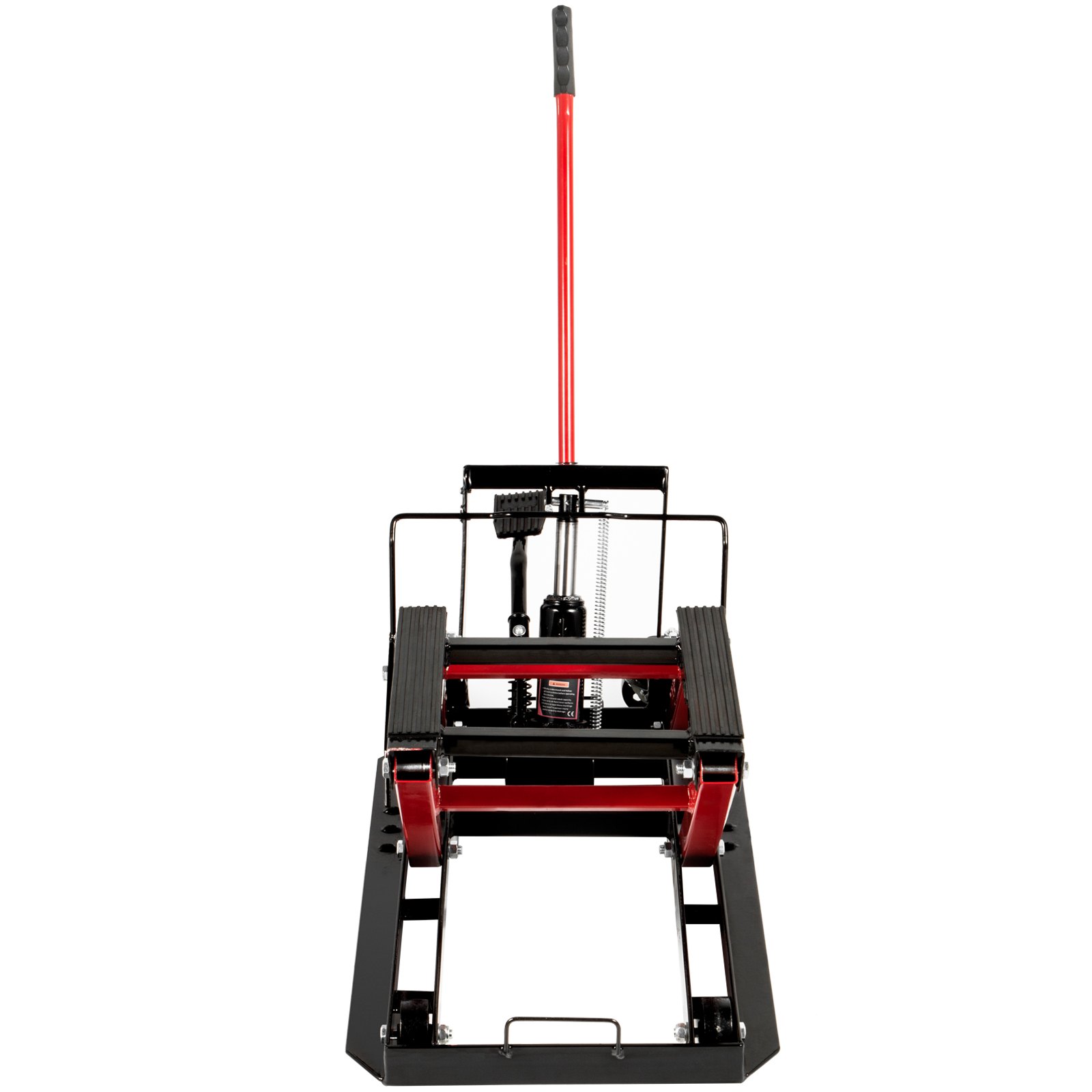 Gato hidráulico de tijera para motocicleta VEVOR con capacidad de carga de 1700 libras, mesa elevadora portátil para motocicleta, gato elevador ajustable para motocicleta, soporte de elevación para motocicleta imprescindible en el garaje (1700 libras, negro y rojo)