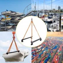 VEVOR Watercraft Lift Sling, 1000 libras de capacidad Jet Ski Lift Sling, 39'' Watercraft Sling con soportes de acero con recubrimiento de polvo resistente, correas de elevación de poliéster para embarcaciones personales, PWC, Jet Ski