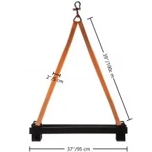 VEVOR Watercraft Lift Sling, 1000 libras de capacidad Jet Ski Lift Sling, 39'' Watercraft Sling con soportes de acero con recubrimiento de polvo resistente, correas de elevación de poliéster para embarcaciones personales, PWC, Jet Ski