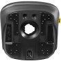 Asiento para tractor cortacésped VEVOR, base de plástico negro con orificios de montaje y recorte central.