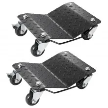 VEVOR Plataforma rodante para ruedas, plataforma rodante para automóvil de 3000 lbs/1360 kg, juego de 2 estacas para llantas de automóvil, plataforma rodante para llantas de automóvil de alta resistencia para mover automóviles, camiones, remolques, motocicletas y botes