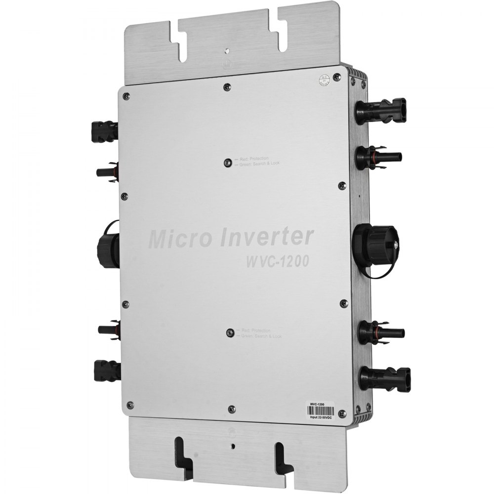 VEVOR 1200W MPPT Inversor de conexión a red solar impermeable DC a AC 220V Micro inversor (1200w 220v)