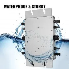VEVOR 1200W MPPT Inversor de conexión a red solar impermeable DC a AC 220V Micro inversor (1200w 220v)