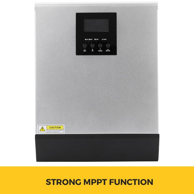 Inversor de corriente de 3000VA DC 24V a 230V AC Inversor de automóvil con cargador de CA y controlador solar MPPT