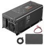 Inversor de onda sinusoidal pura VEVOR, 2000 vatios, inversor de corriente de 12 V CC a 120 V CA con pantalla LCD y control remoto, inversor solar para autocaravanas, barcos y casas rodantes sin conexión a la red, compatible con diversas baterías.