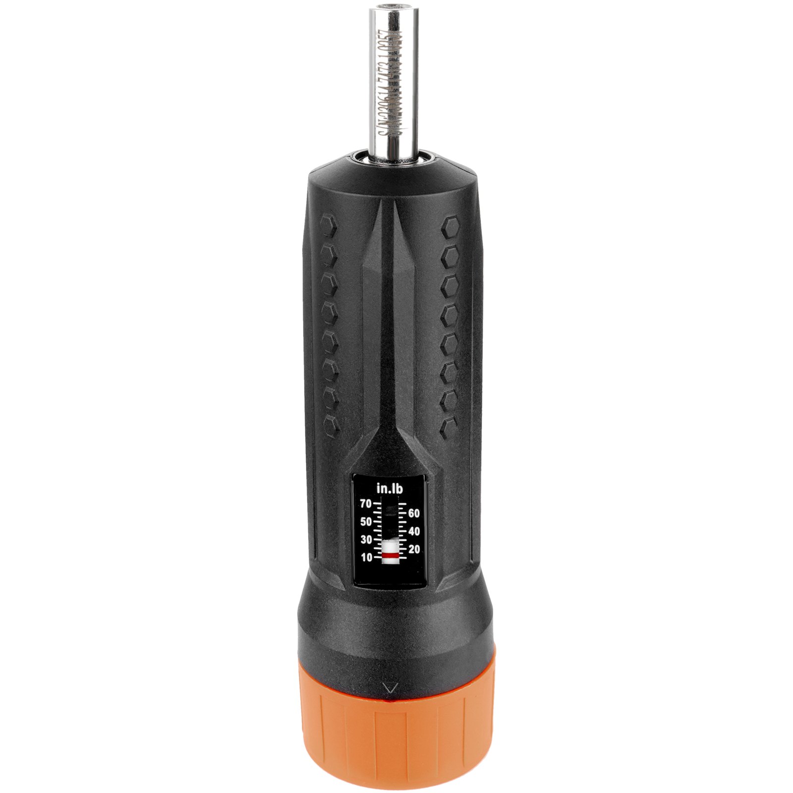 VEVOR Juego de llaves de destornillador dinamométrico de 1/4" | Rango de ajuste de par de 10-70 in-lbs | Destornillador dinamométrico de incremento de 1 in-lb | Juego de puntas de destornillador con ventana de visualización, 12 puntas y estuche, función magnética