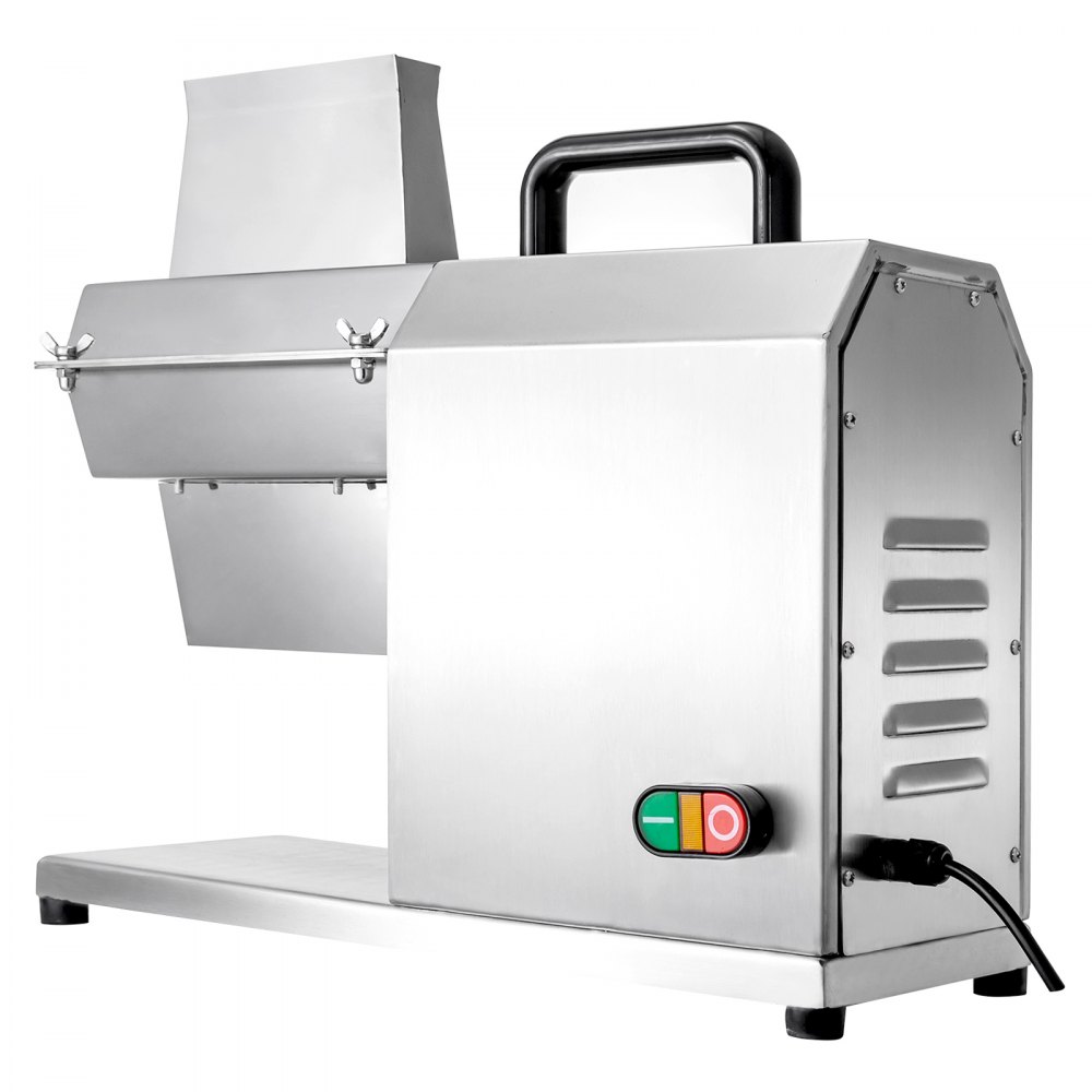Ablandador de carne comercial VEVOR, 450 W, acero inoxidable, 110 V, herramienta de cocina eléctrica resistente para carne de res, pavo, pollo, cerdo, cordero, filete de pescado, 17 pulgadas, plateado