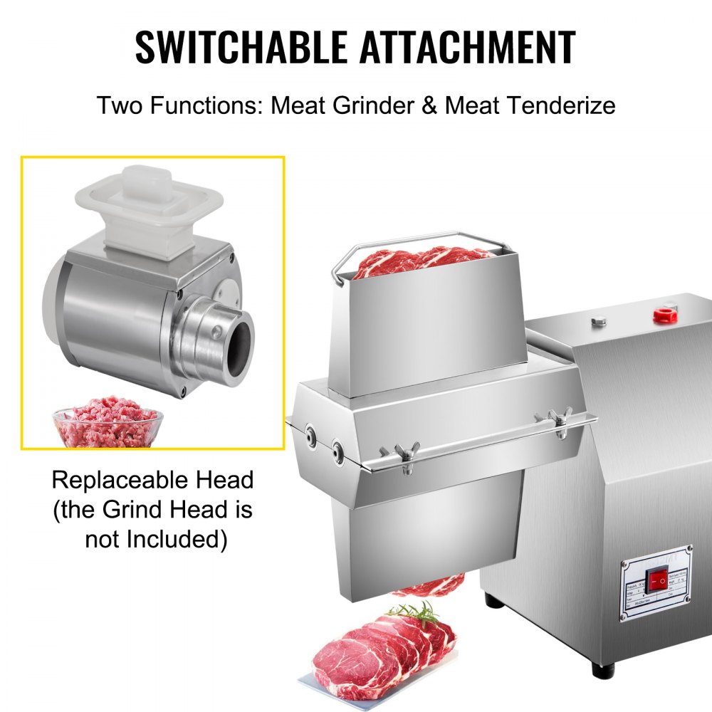 Ablandador de carne comercial Ablandador eléctrico Herramienta de cocina de acero inoxidable
