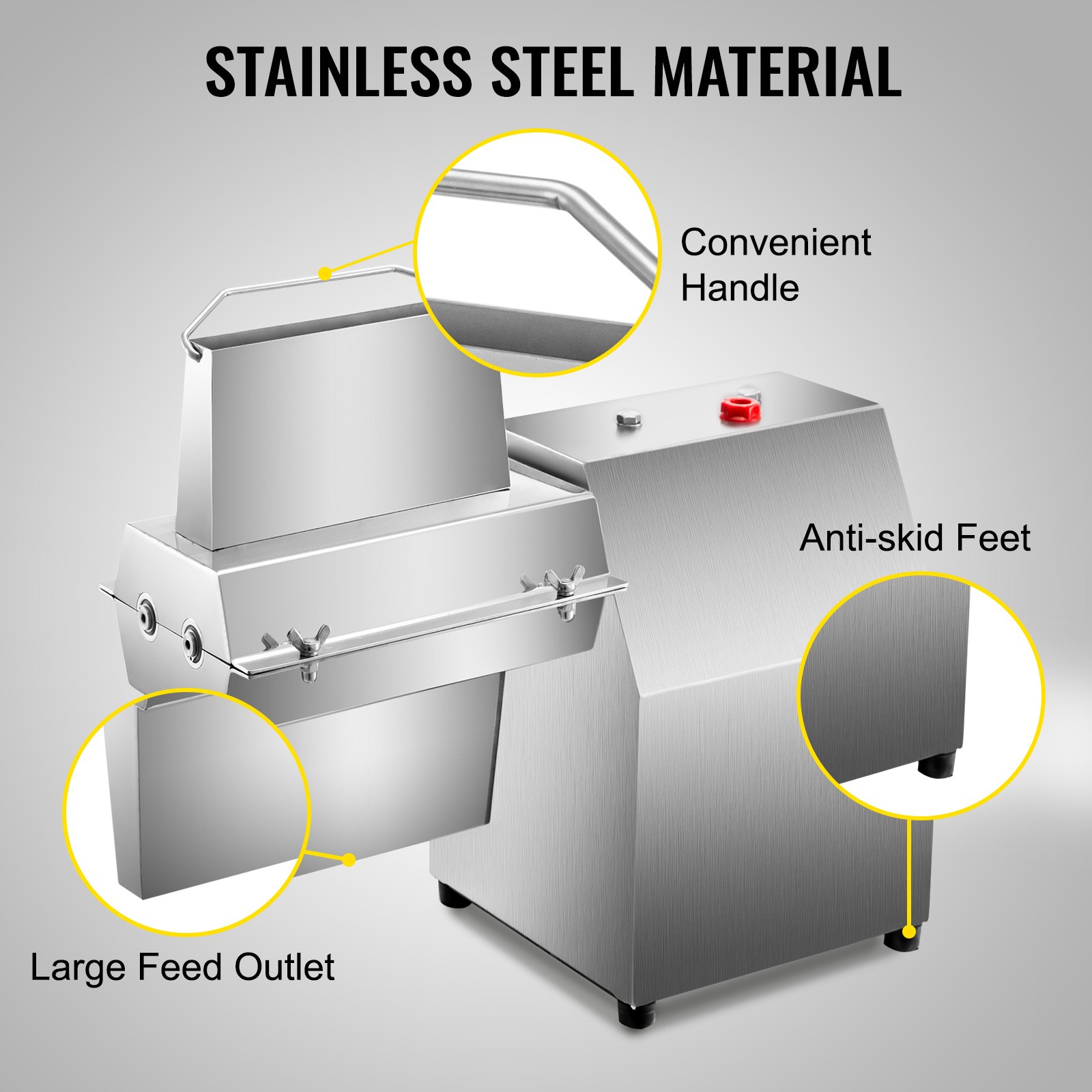 Ablandador de carne comercial Ablandador eléctrico Herramienta de cocina de acero inoxidable