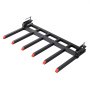 VEVOR Clamp on Debris Forks to 60" Bucket, 4560 lbs Capacity Heavy Duty Clamp on Pallet Forks Bucket Attachments, Fit for Loader Bucket Skidsteer Tractor to Clean up Fallen Limbs Debris or Yard Wwaste