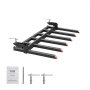 VEVOR Clamp on Debris Forks to 60" Bucket, 4560 lbs Capacity Heavy Duty Clamp on Pallet Forks Bucket Attachments, Fit for Loader Bucket Skidsteer Tractor to Clean up Fallen Limbs Debris or Yard Wwaste