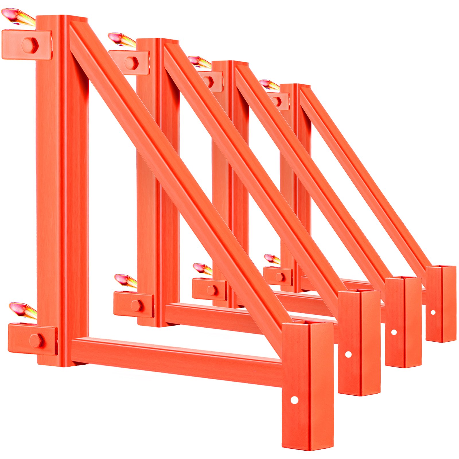 Estabilizador de andamio VEVOR, estabilizadores de andamio de 18 x 18 x 24 pulgadas, estabilizadores de 4 piezas para andamios con pasadores de bloqueo para proyectos de mejora del hogar como pintura, parches de paneles de yeso o limpieza de ventanas