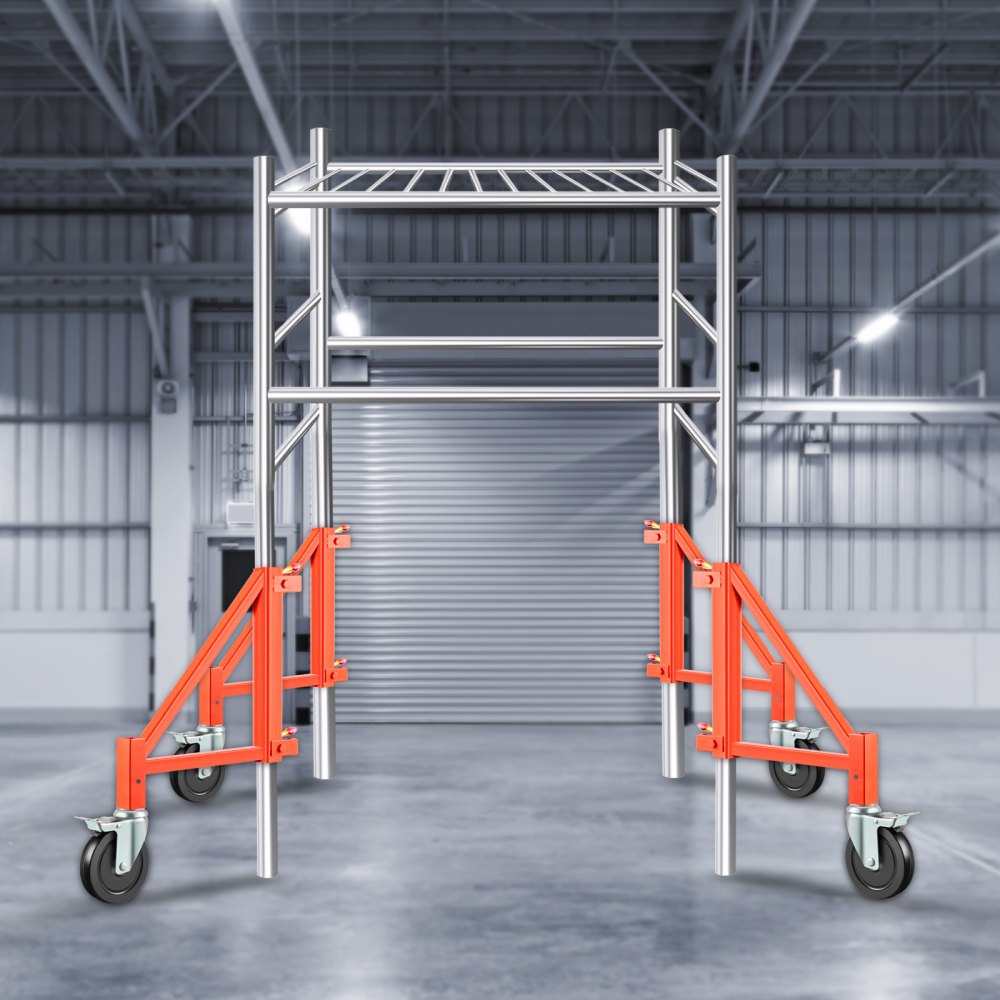 VEVOR Andamio Outrigger Outrigger Set 18" x 18" 4 piezas con pasador de bloqueo y ruedas