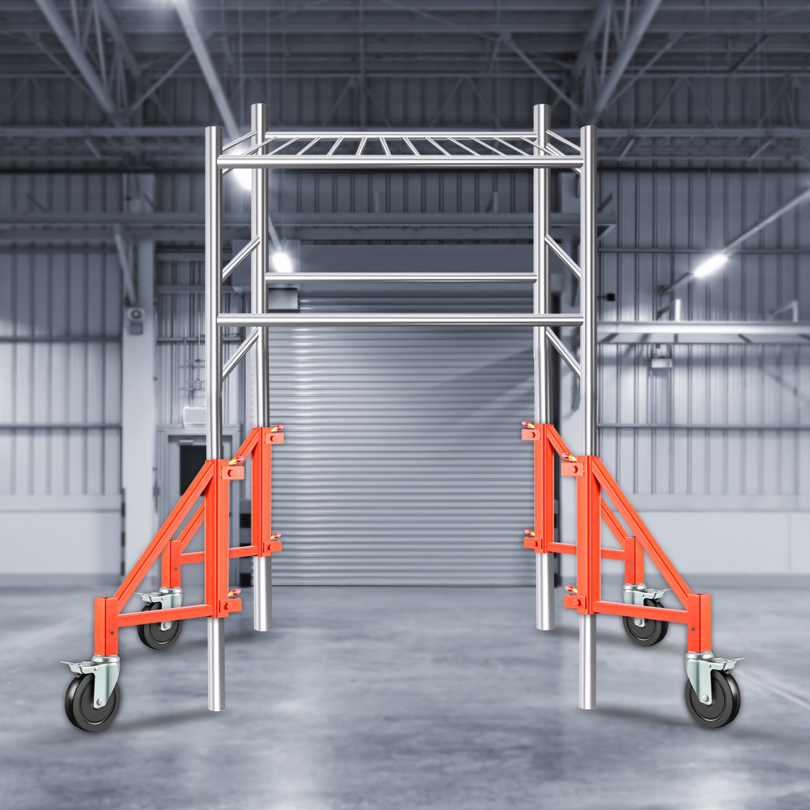 VEVOR Andamio Outrigger Outrigger Set 18" x 18" 4 piezas con pasador de bloqueo y ruedas