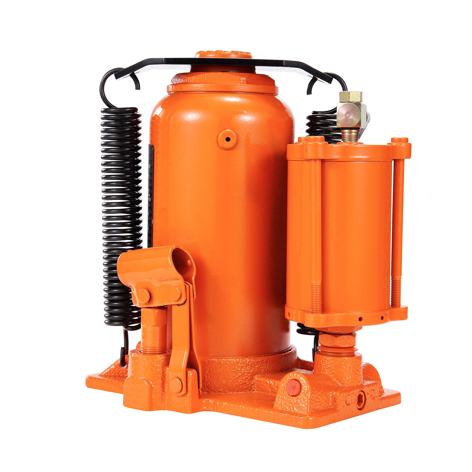 VEVOR Gato hidráulico de botella de aire, 20 toneladas/40000 libras, gato de botella completamente soldado, rango de elevación de 10.4-19.7 pulgadas, mango manual y bomba de aire, para automóvil, camioneta, camión, RV, reparación de automóviles, ingeniería industrial
