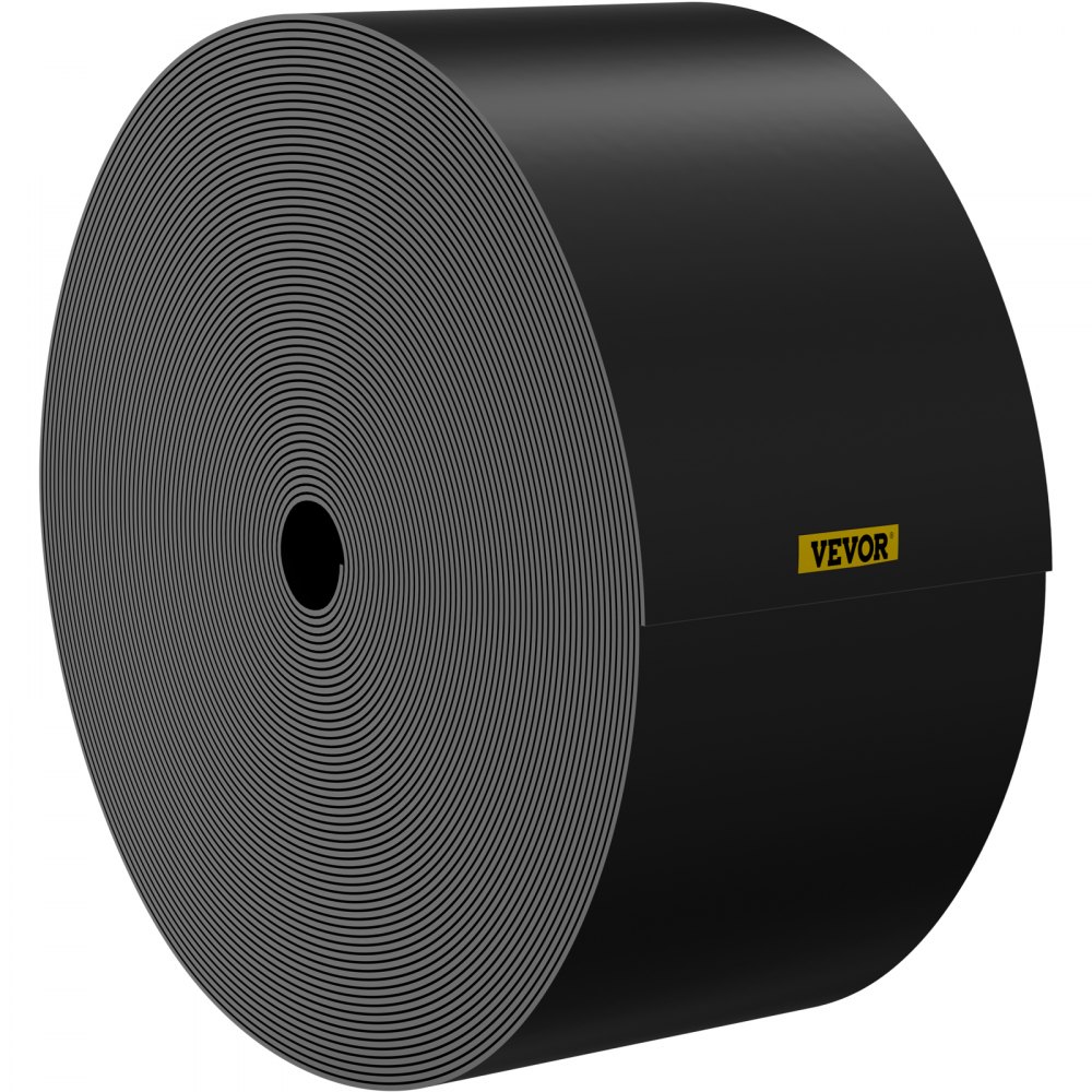 Borde para terraza VEVOR, 25 cm de profundidad y 24 m de longitud, tablero de HDPE reciclado en espiral, borde flexible para paisajismo, césped, jardín y patio, contra malezas invasoras, color negro