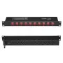PDU VEVOR 1U, 10 tomas de corriente, regleta de enchufes para montaje en rack, compatible con racks de servidores estándar de 19", con interruptor independiente, protección contra sobretensiones y sobrecargas, 110-125 V/15 A, ideal para el hogar y la oficina.