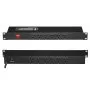 PDU VEVOR 1U, 12 tomas de corriente, regleta de montaje en rack compatible con racks de servidores estándar de 19", con interruptor integrado de protección contra sobretensiones y sobrecargas, 110-125 V/15 A, ideal para el hogar y la oficina.