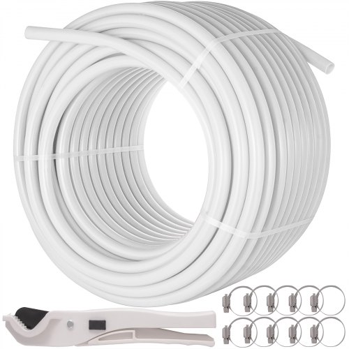 VEVOR Tubería de agua potable PEX de 3/4", 300 pies, color blanco