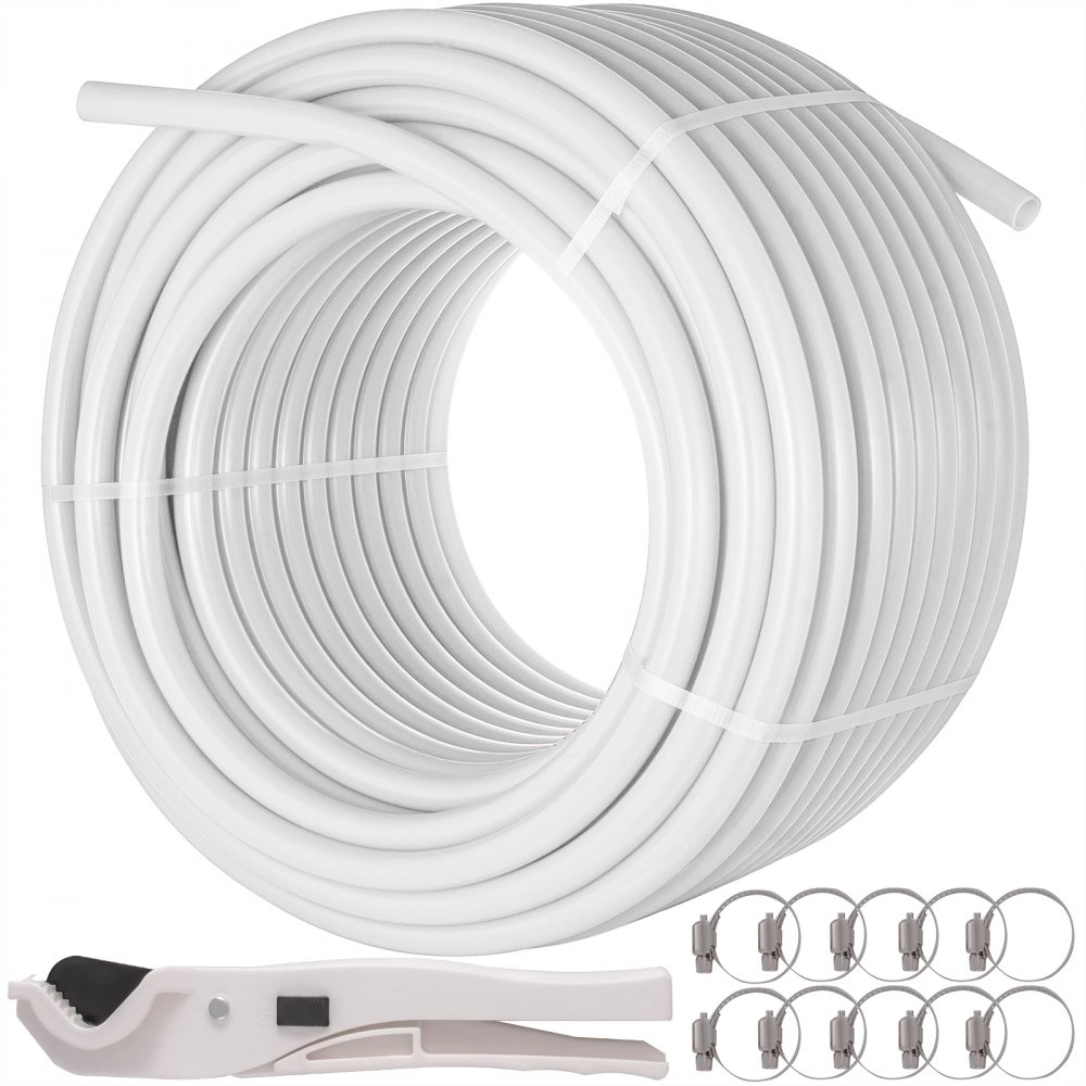 VEVOR Tubería de agua potable PEX de 3/4", 300 pies, color blanco