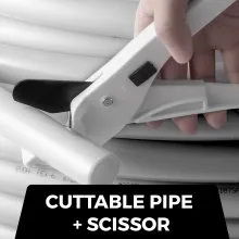 VEVOR Tubería PEX sin barrera de oxígeno Bobina de tubo de 3/4 pulgadas y 300 pies - Tubería EVOH PEX-B para calefacción por piso radiante residencial comercial Tubería Pex