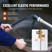 VEVOR Tubería PEX de 3/4 pulgadas, 100 pies de longitud, tubería flexible PEX-A para agua potable, líneas de agua Pex para agua fría/caliente y fácil restauración, aplicaciones de plomería con cortador gratuito, color blanco