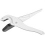 Cortador de tubos de plástico blanco para tubería pex VEVOR, con diseño ergonómico y hoja de acero inoxidable.