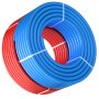 VEVOR PEX Pipe 3/4 Inch, 2 x 100 Feet Length PEX-A Flexible Pipe Tubing for Potable Water, Pex Water Lines for Hot/Cold Water & Easily Restore, Plumbing Applications with Free Cutter, Blue & Red