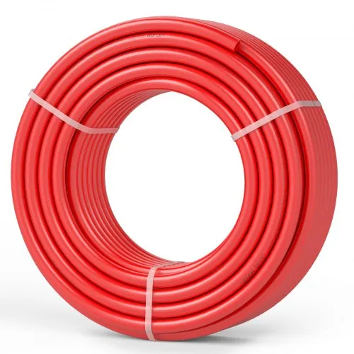 Tubo VEVOR PEX de 3/4 pulgadas, 100 pies de longitud, tubo flexible PEX-B para agua potable, líneas de agua Pex para agua fría/caliente y fácil restauración, aplicaciones de plomería con cortador y abrazaderas gratis, rojo