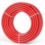 Tubería PEX VEVOR de 3/4 de pulgada y 100 pies de largo. Tubería flexible PEX-B para agua potable. Líneas de agua PEX para agua caliente/fría, fácil de restaurar. Aplicaciones de plomería con cortador y abrazaderas gratis. Color rojo.