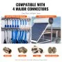 Tubería PEX VEVOR de 3/4 de pulgada y 100 pies de longitud. Tubería flexible PEX-B para agua potable. Líneas de agua PEX para agua caliente/fría, fácil de restaurar. Aplicaciones de plomería con cortador y abrazaderas gratis. Azul.